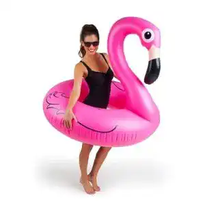 Schwimmring bigmouth inc norme roze flamingo pool zwemmen