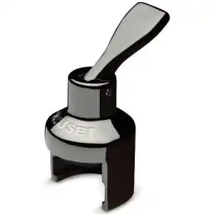 Sektflaschenverschluss le creuset sektverschluss black metal