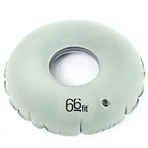 Sitzring 66fit aufblasbares rundes kissen grau 46 cm