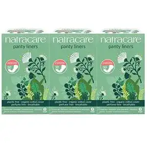 Slipeinlagen baumwolle natracare panty liners curved 30ct panty