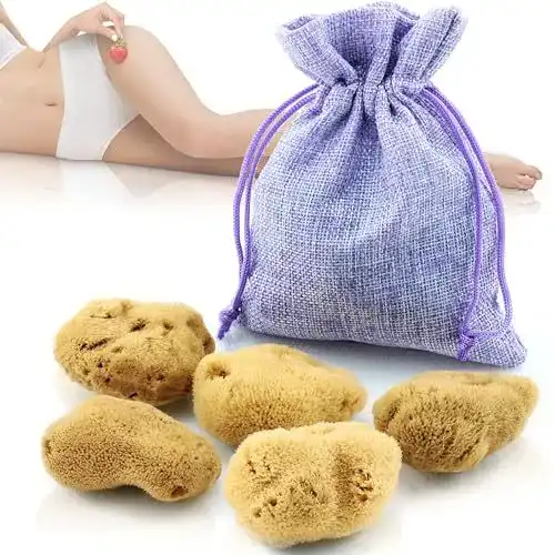 Soft-Tampons tom&pat Menstruationsschwamm – Naturschwamm für die Periode