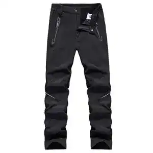 Softshellhose herren bwbike outdoor wanderhose fleece