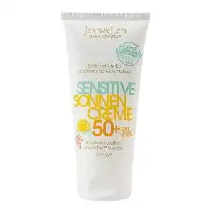 Sonnencreme jean len sensitiv 50 lsf wasserfest sofortschutz