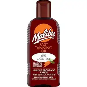 Sonnenoel malibu sun braeunungsoel wasserfest mit beta carotin