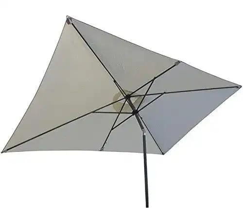 Sonnenschirm grau Pure Home & Garden Kurbelschirm 300×200 cm