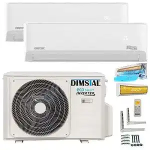 Split klimaanlage 2 innengeraete dimstal a a duo split 4