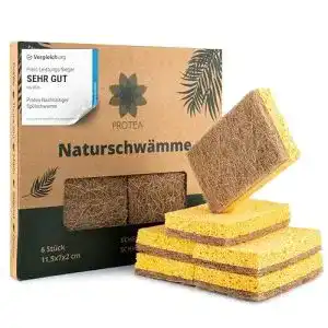 Spuelschwamm protea nachhaltiger kokos schrubber 6er set
