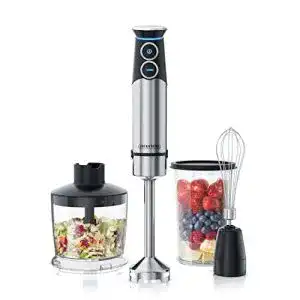 Stabmixer edelstahl arendo 1500 watt set puerierstab stufenlos