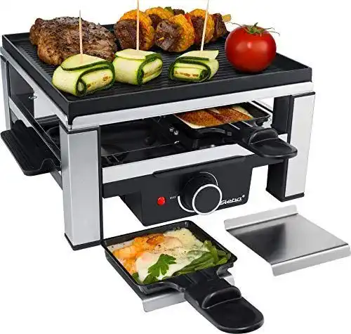 Steba Raclette mit antihaftbeschichteter Grillplatte und 4 Pfännchen
