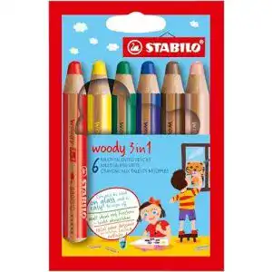 Stift stabilo bunt wasserfarbe wachsmalkreide woody 3 in 1