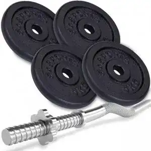 Sz stange scsports hantelset curlstange 120 cm m gewinde