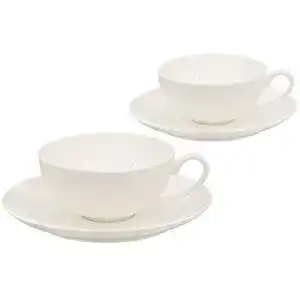 Teetassen buchensee set aus fine bone china porzellan 2 je 150ml