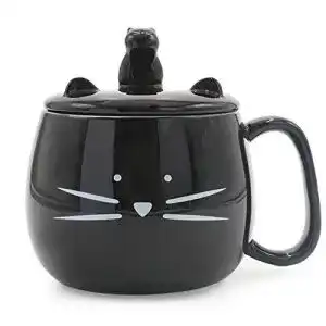 Teetassen koolkatkoo einzigartige katze kaffeetasse mit deckel