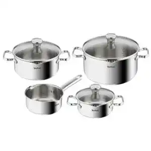 Tefal toepfe tefal duetto edelstahl kochtopfset 7 teilig toepfe