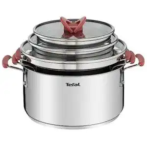Tefal toepfe tefal optispace set mit 3 toepfen 3 deckeln