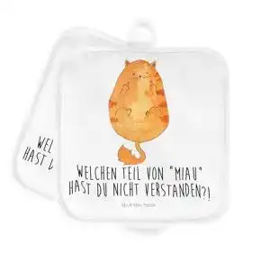 Topflappen mr mrs panda katze mittelfinger geschenk cats