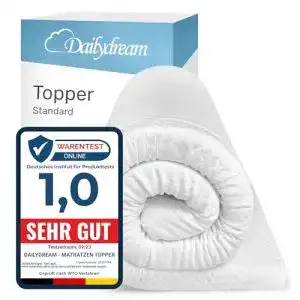 Topper 80 x 200 dailydream viscoelastischer matratzentopper