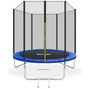 Trampolin 244 cm tectake tuev geprueftes gartentrampolin kinder