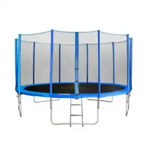 Trampolin 430 cm sixbros gartentrampolin blau 430m 14ft