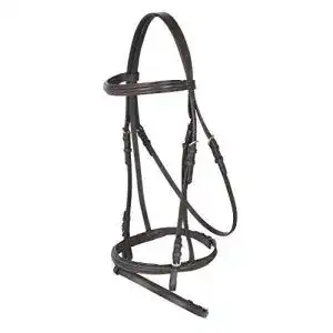 Trensenzaum covalliero kerbl 321179 leder kaltblut braun