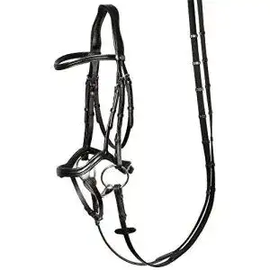 Trensenzaum harrys horse hoofdstel anatomic schwarz