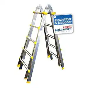 Treppenleiter weise steigtechnik teleskopleiter 4x6 sprossen