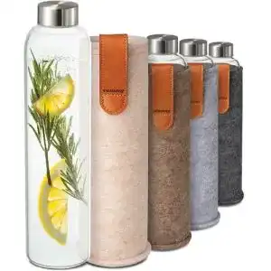 Trinkflasche spuelmaschinenfest cosumy trinkflasche aus glas