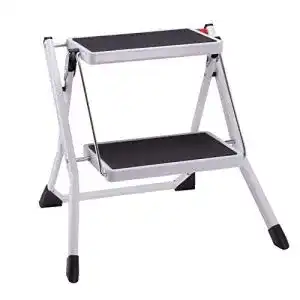 Trittleiter 2 stufen msv klapptritt ca 49 x 49 x 45 cm belastbar