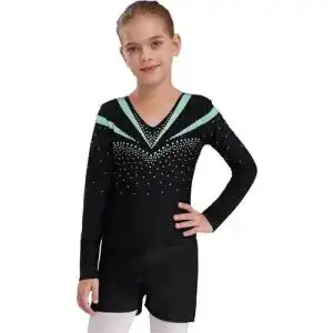 Turnanzug feeshow maedchen kinder gymnastikanzug ballett