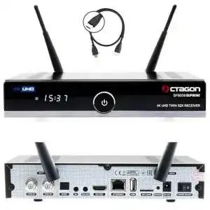 Twin sat receiver octagon sf8008 uhd 4k supreme twin sat