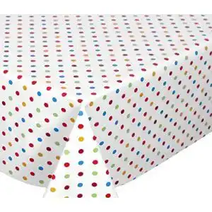 Wachstischdecke beautex weiss punkte bunt wachstuchtischdecke