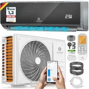 Wandklimaanlage kesser klimaanlage set split mit wifi app 1
