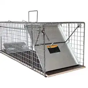 Waschbaerfalle 123jagd grosse 116x26x28cm katzenfalle marderfalle
