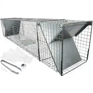 Waschbaerfalle satis extra grosse fuchsfalle 150 cm xxl