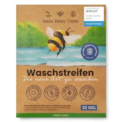 Waschmittel Blätter von Seas Bees Trees für umweltfreundliche Wäsche
