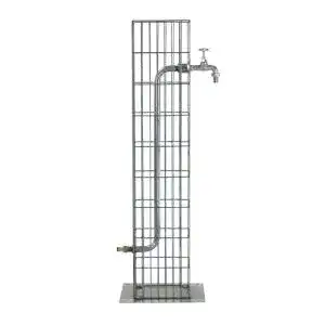 Wasserzapfsaeule bellissa gabionen wassersaeule metall