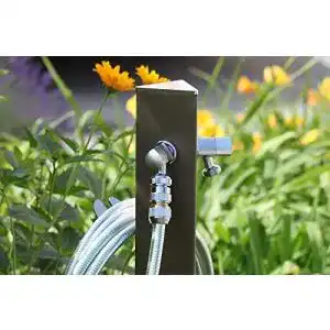 Wasserzapfsaeule colortap colonnetta doppelhahn mit sattel