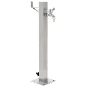 Wasserzapfsaeule vidaxl wassersaeule edelstahl 65 cm 1