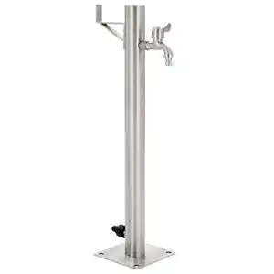 Wasserzapfsaeule vidaxl wassersaeule edelstahl 65 cm