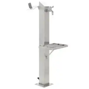 Wasserzapfsaeule vidaxl wassersaeule edelstahl 95 cm 1
