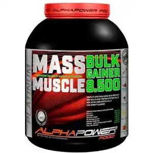 Weight gainer alphapower food maas whey muscle