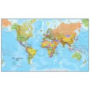 Weltkarte maps international riesige politische poster