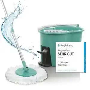 Wischmopp cleanmaxx power mit zwei kammer filtersystem