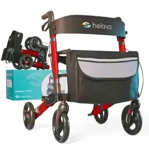 Wohnungsrollator helavo faltbarer premium rollator leichtgewicht