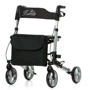 Wohnungsrollator rehashop leichtgewichtrollator butterfly grau