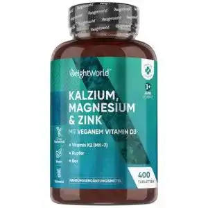 Zink magnesium weightworld kalzium magnesium zink 400 tabl