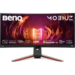 144 hz monitor benq mobiuz ex3415r curved gaming monitor