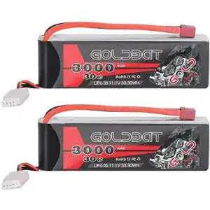 3s lipo goldbat rc batterie 3000 mah 111 v 3s 30c lipo