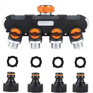 4 wege verteiler yaavaaw orange schwarz wasser verteiler 3 4