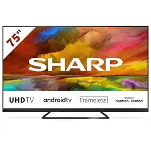 75 zoll fernseher sharp 75eq3ea android tv 189 cm 4k ultra